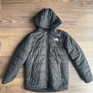 The North Face Black Hooded Quilted Puffer Jacket